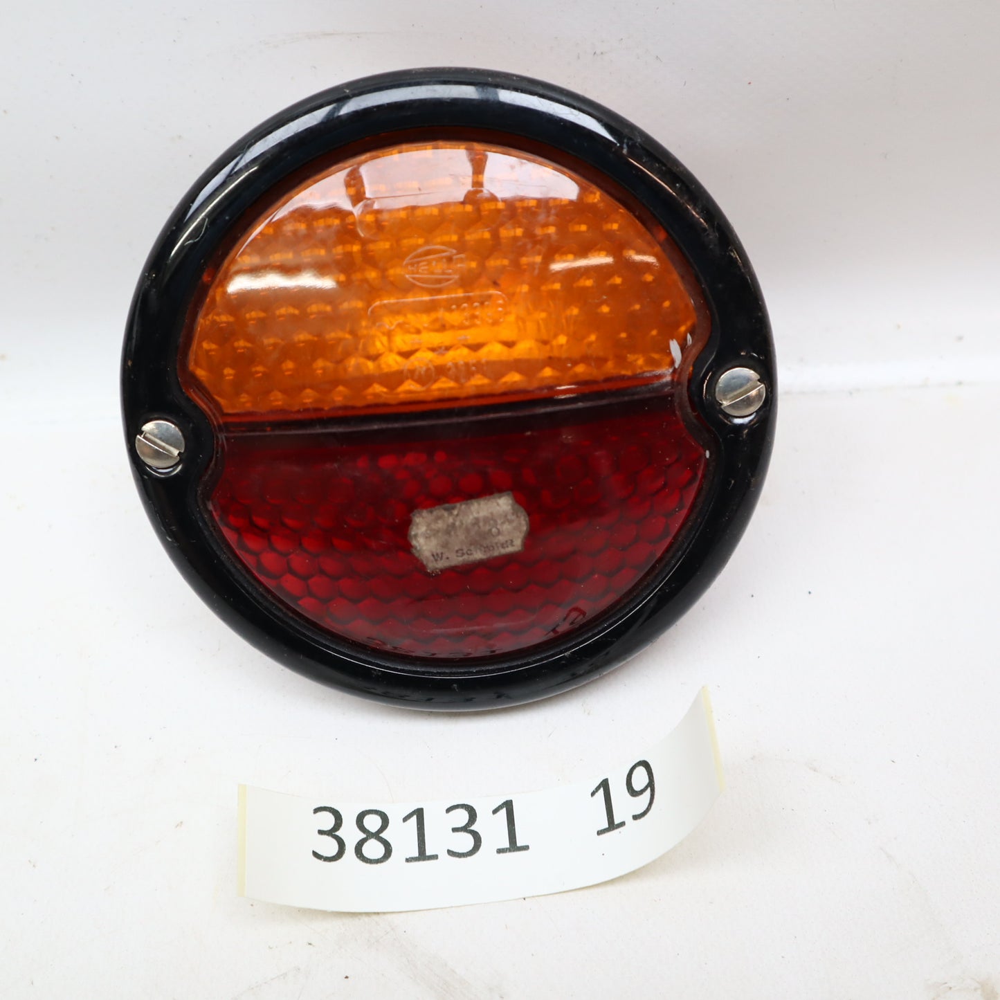 Hella 2 Kammer rund Rücklichtglas Lichtscheibe Oldtimer Bus LKW K13396 A3251 NOS