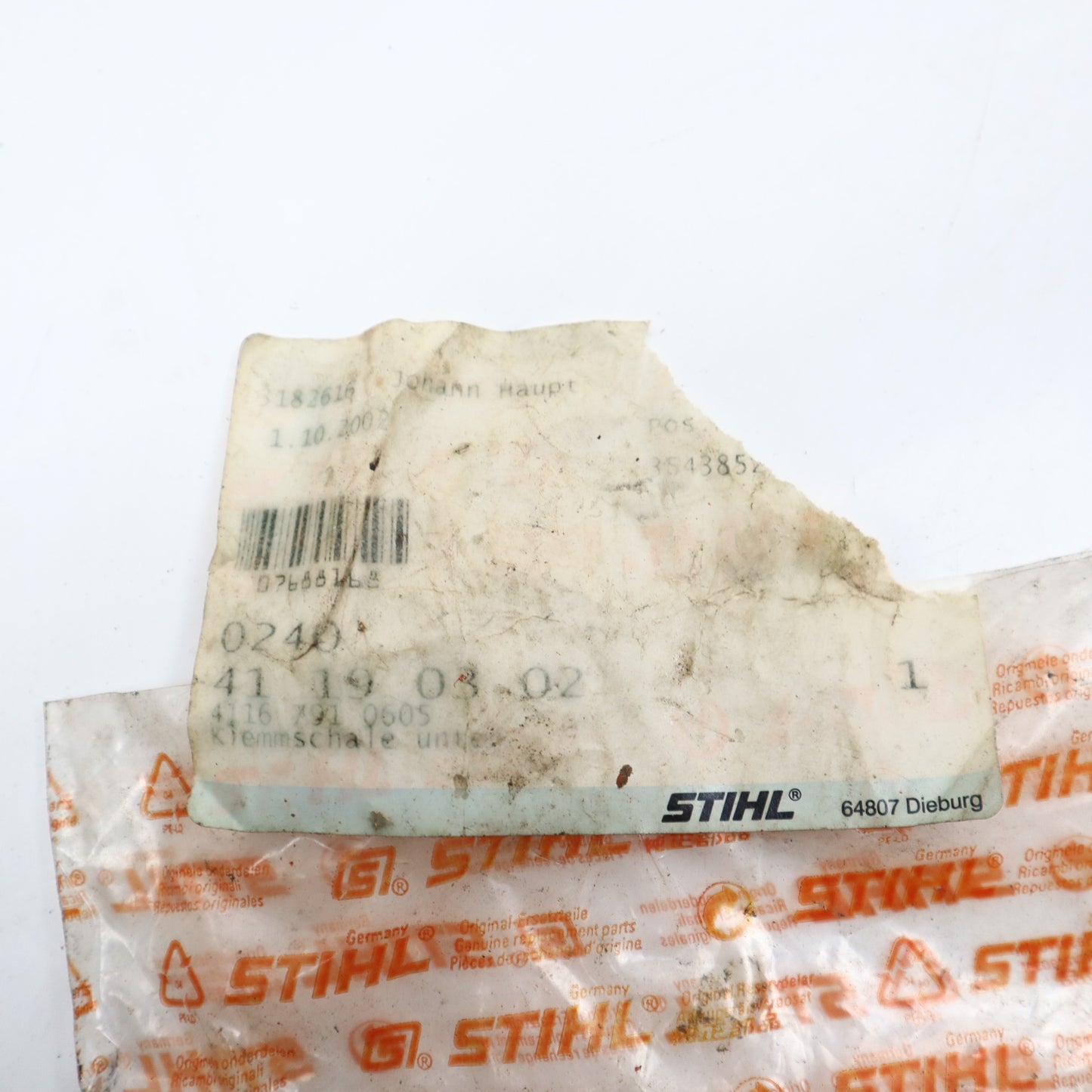 Original Stihl Klemmschale unten FS360 FS420 FS500 FS550 NOS, NEU